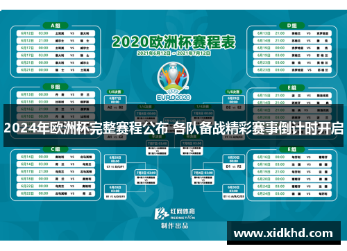 2024年欧洲杯完整赛程公布 各队备战精彩赛事倒计时开启